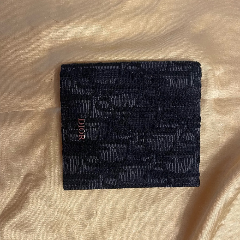 Dior Black Monogram Wallet AUTHENTIC NWOT